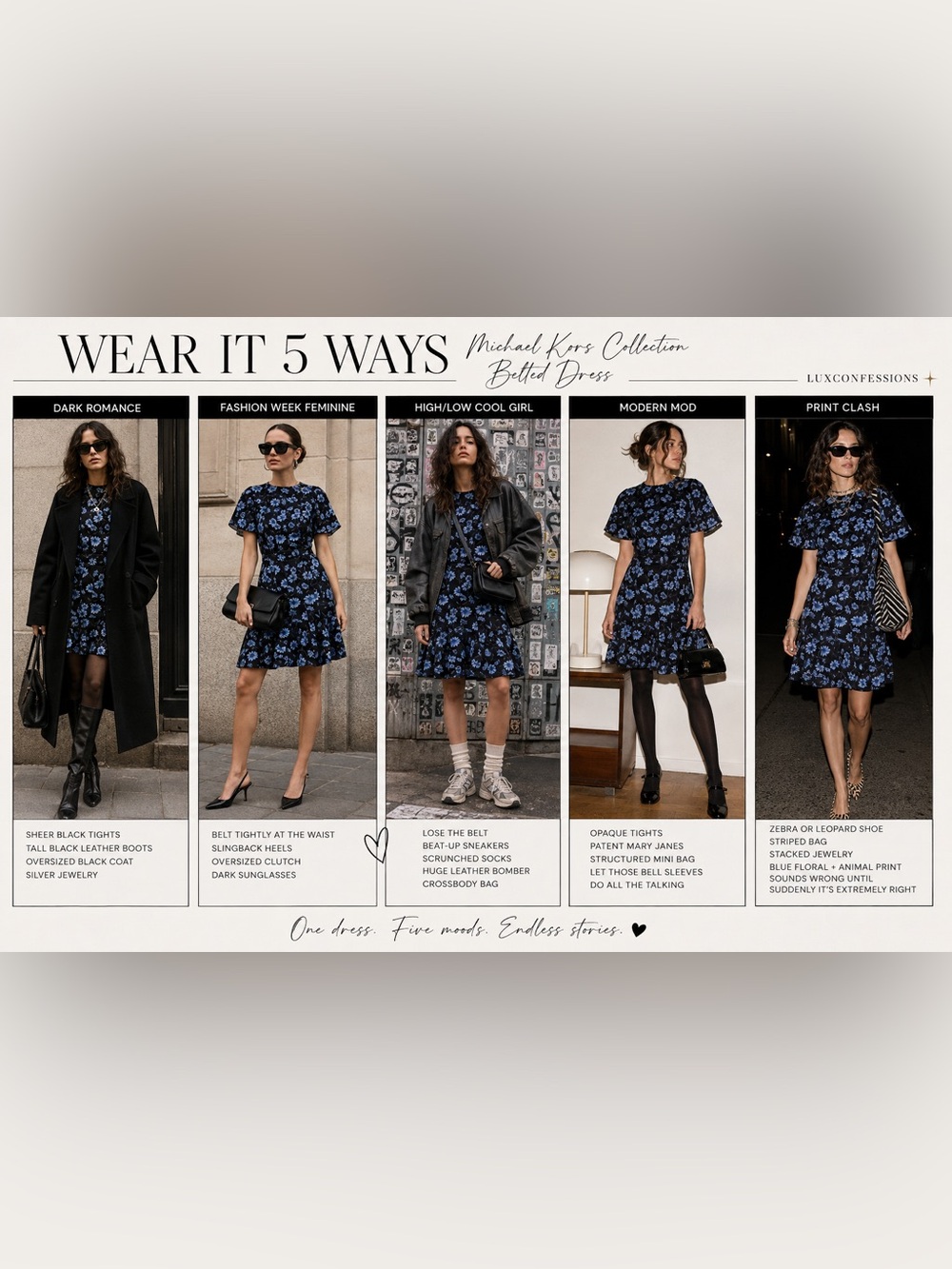 Daisy Cornflower Floral Stretch-Cady Flutter Sleeve Dress | US 4 - Picture 2 of 16